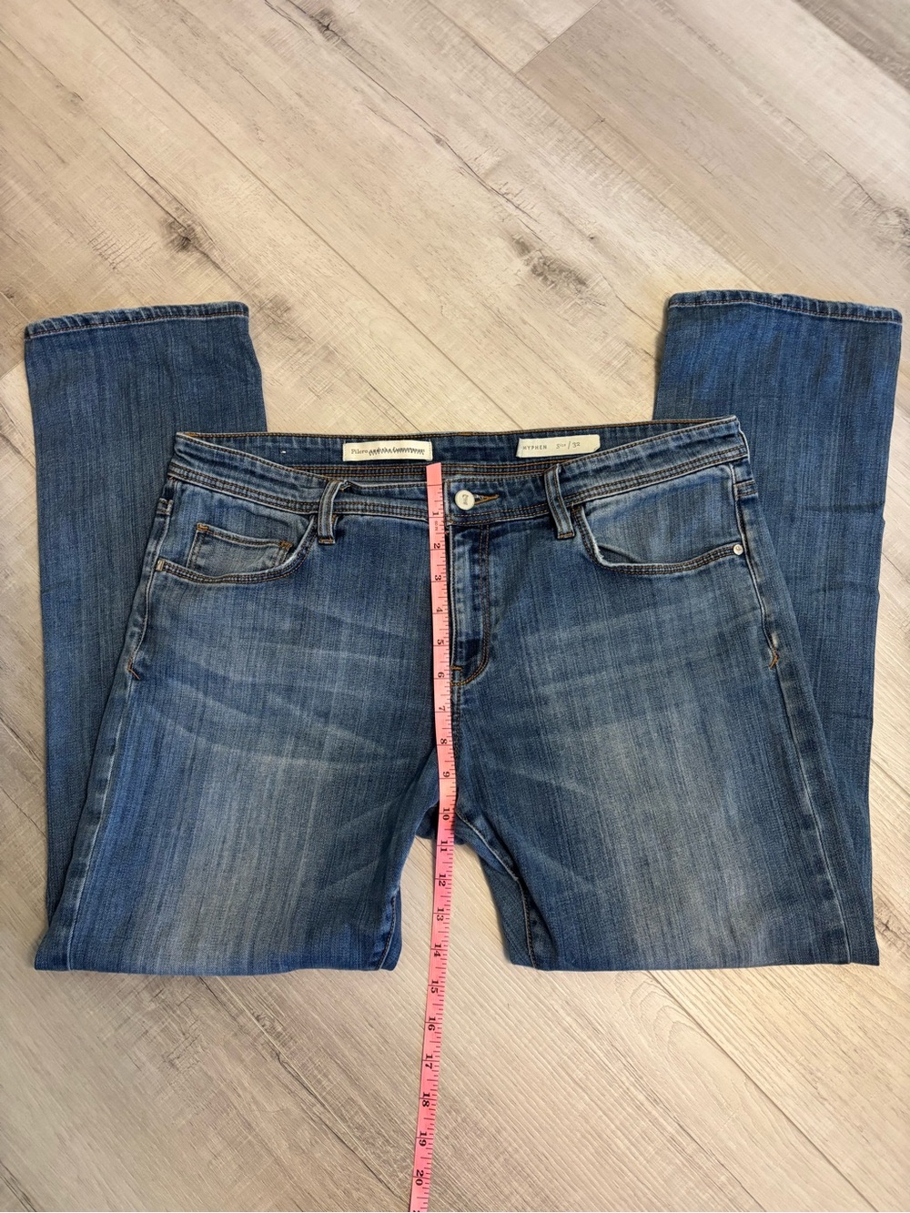 Pilcro and the Letterpress Hyphen Jeans Women’s Size 32 Medium Wash Straight Leg - Picture 6 of 11